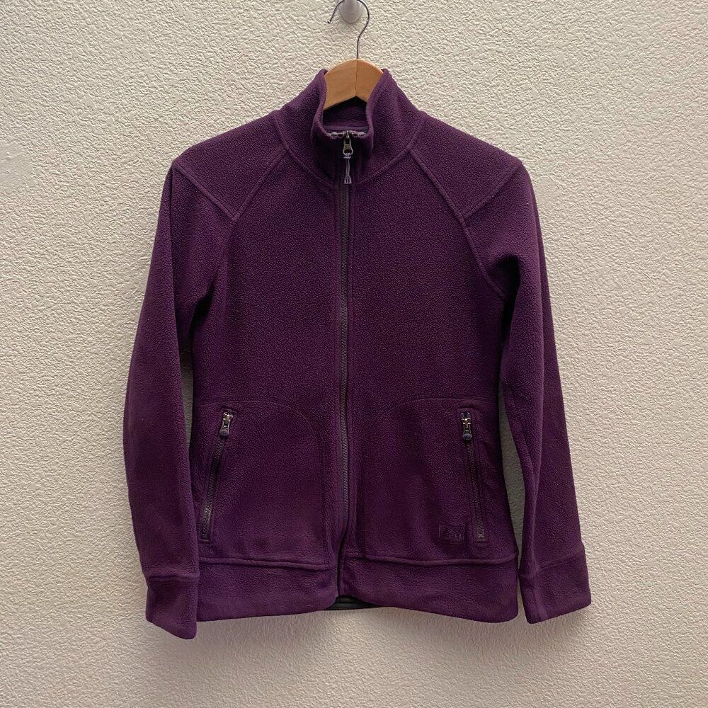 REI Outfitters Fleece Jacket Top Small Zip Pockets Hiking Camping Outdoor